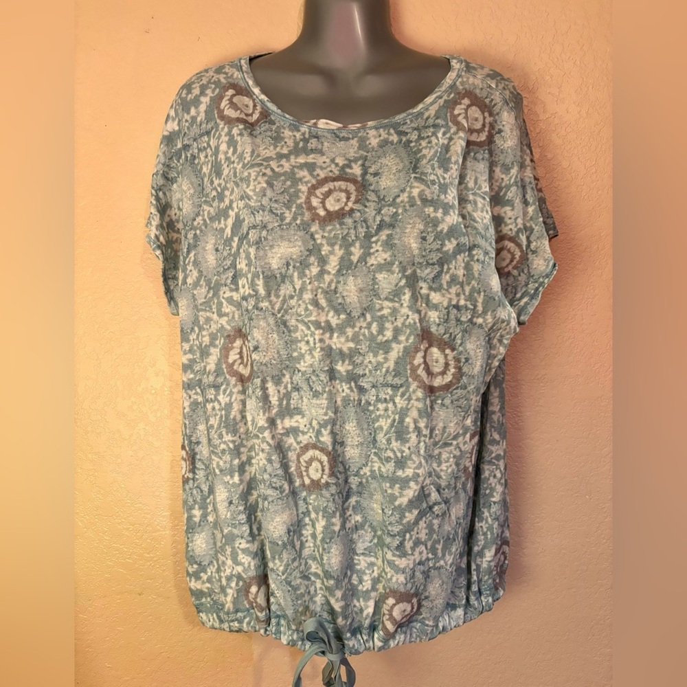 Sundance Linen Watercolor Floral Tee